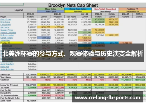 北美洲杯赛的参与方式、观赛体验与历史演变全解析